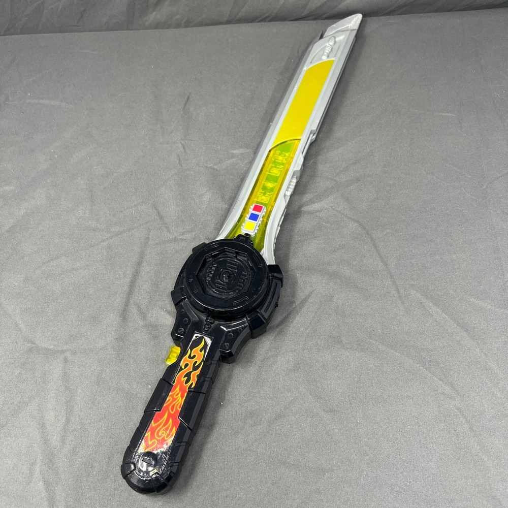Power Rangers Ninja Steel DX Extending Star Blade Silver Black Lights Sounds Toy